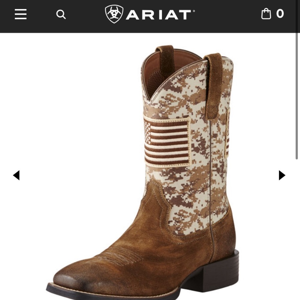 Men’s Ariat Sport Patriot Western Boots 7D